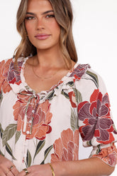 Bertha Top - Fall Floral